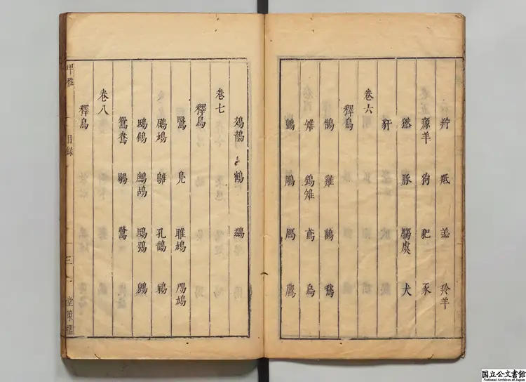 五雅 編者郎奎金（明）明天啓06年 堂策檻刊本（序刊）