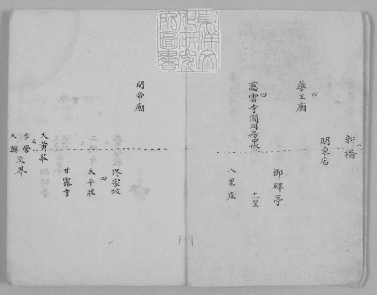 107 東陵細路程一卷　鈔本