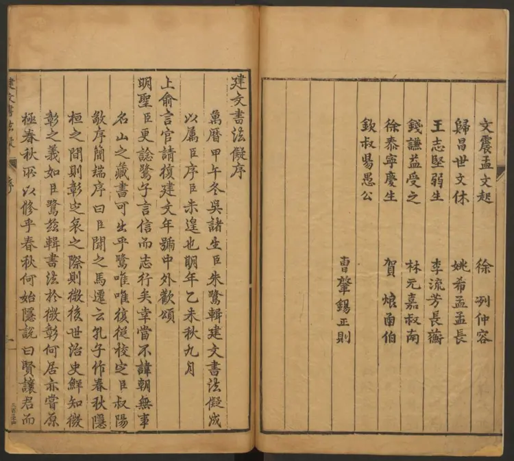 建文书法拟五卷.明·朱鹭撰.明万历刊本