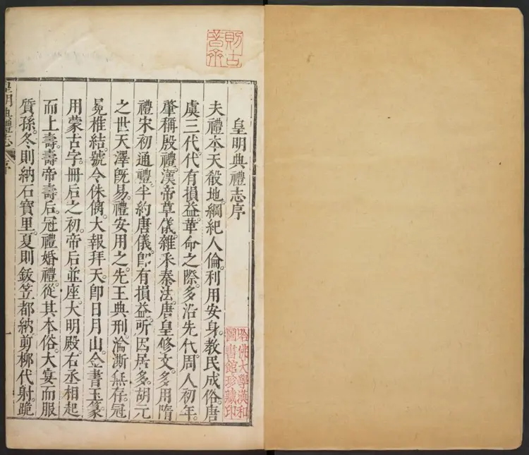 皇明典礼志.明·郭正域撰.万历四十一年刊本