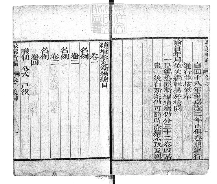 194 續增駁案新編三十二卷　嘉慶中刊本