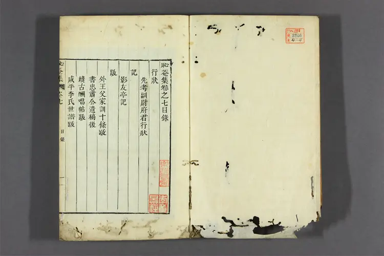 恥菴集 卷之1-8  李之濂撰