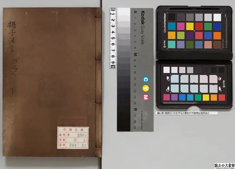 新纂門目五臣音註揚子法言 選者揚雄（漢）／注釈者司馬光（宋）万治02年刊本