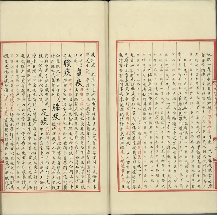 《永乐大典》卷20310至30311疾字明嘉靖隆庆间内府重写本