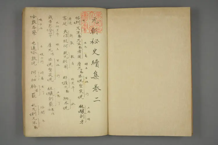 元朝秘史. 続集 _01466_0002