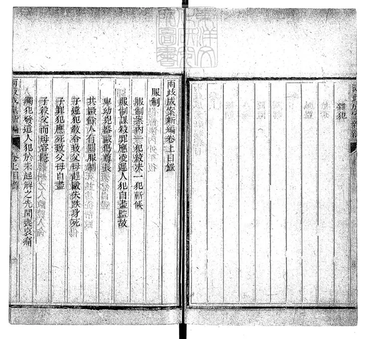 218 兩歧成案新編二卷 道光十三年校刊本 218 兩歧成案新編二卷 道光十三年校刊本