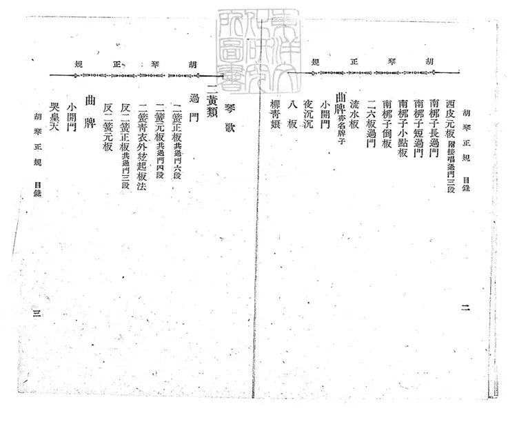 463 胡琴正規不分卷　民國十六年北京中華印刷局排印本