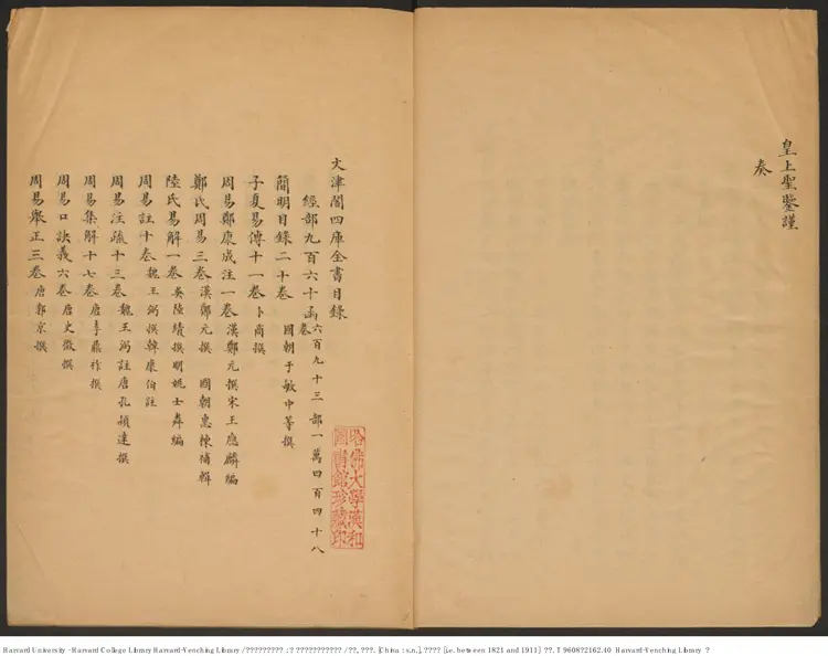 《文津閣四庫全書目錄:附園內各殿宇陳設書籍目錄》【清】世鋼 英璘編 出版商:清道宣鑑(1821-1911) 《文津閣四庫全書目錄:附園內各殿宇陳設書籍目錄》【清】世鋼 英璘編 出版商:清道宣鑑(1821-1911)