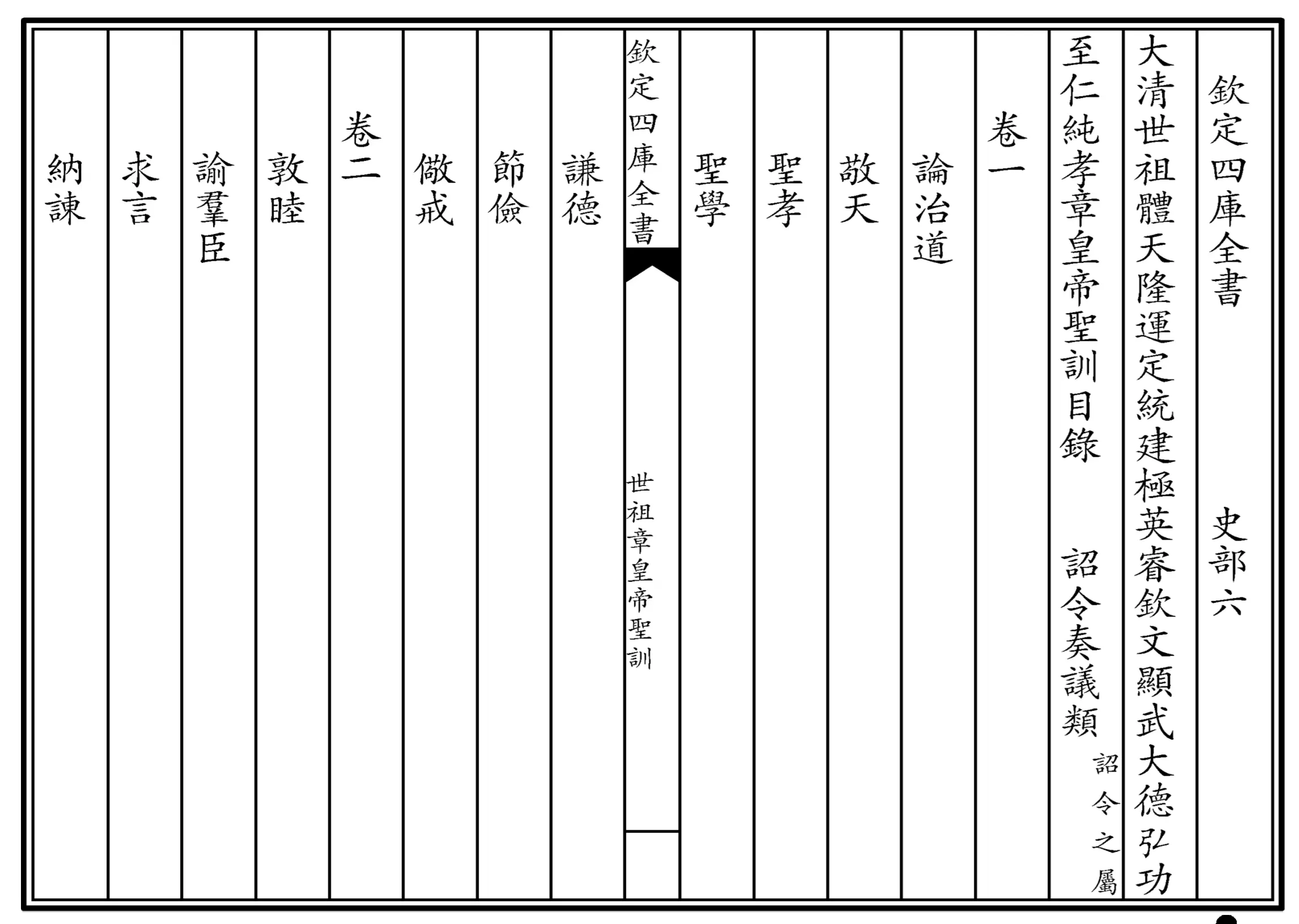 世祖章皇帝圣训(四库本) 世祖章皇帝圣训(四库本)