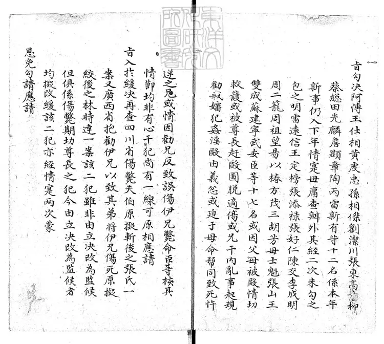 258 [秋審總例不分卷]服制不分卷　鈔本