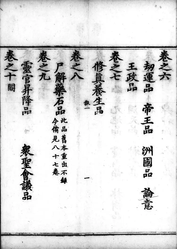 正统道藏.23B.太平部.明正统十年内府刊本.灰度胶片 正统道藏.23B.太平部.明正统十年内府刊本.灰度胶片