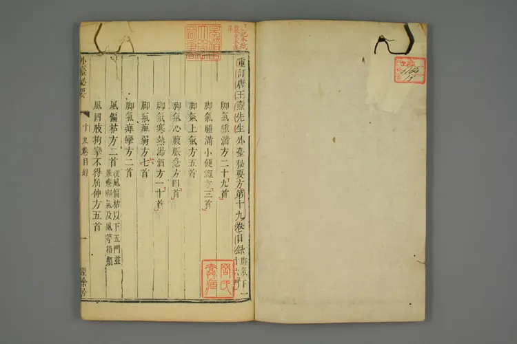 外台秘要卷十九