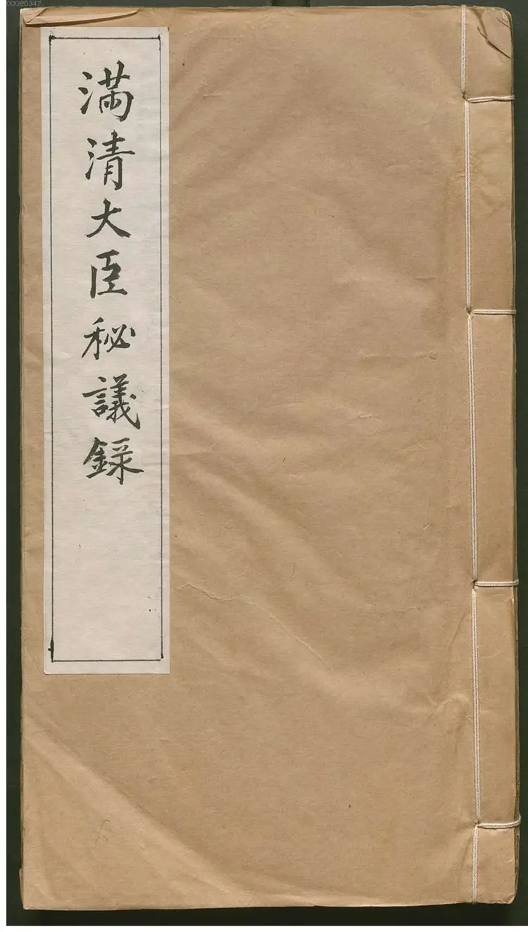 满清大臣秘议录