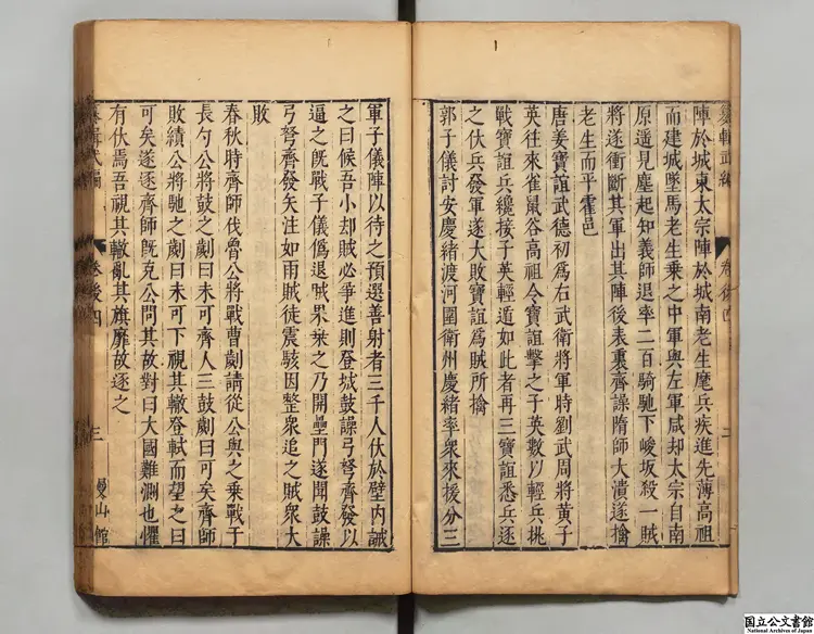唐荊川先生纂輯武 編選者唐順之（明）／校訂者焦竑（明）明万暦曼山館刊本