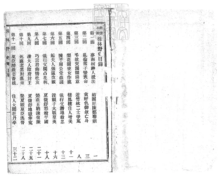 926 株林野史十六回　民國六年上海新書林排印本
