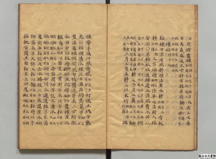 農家集成 編者申洬(朝鮮)寛政06年 ~ 文政06年写本 農家集成 編者申洬(朝鮮)寛政06年 ~ 文政06年写本