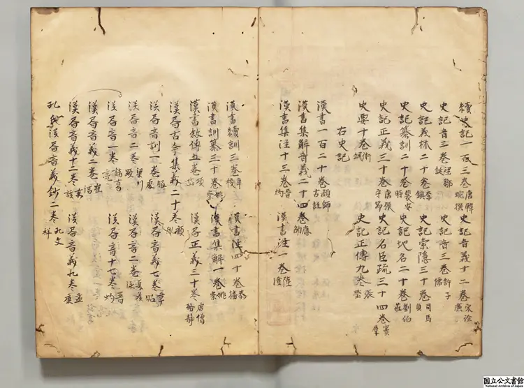 国史経籍志  選者焦竑（明）／校訂者徐象橒（明）江戸写本