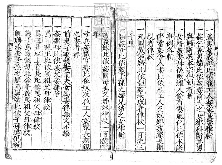 140 [大明律例附解殘二卷]比附律條一卷　嘉靖二十三年邗江書院重刊本