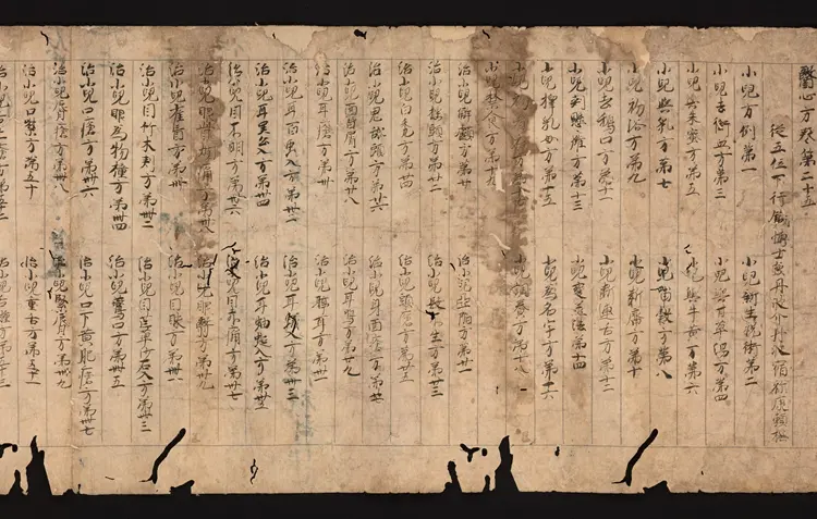 医心方.丹波康赖撰.25.1.卷二十五.一.总三十卷.十二世纪抄本.东京国立博物馆藏