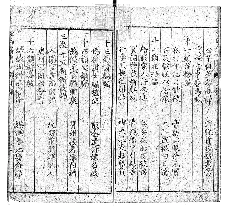 851 鼎刻江湖歷覽杜騙新書四卷　明刊本