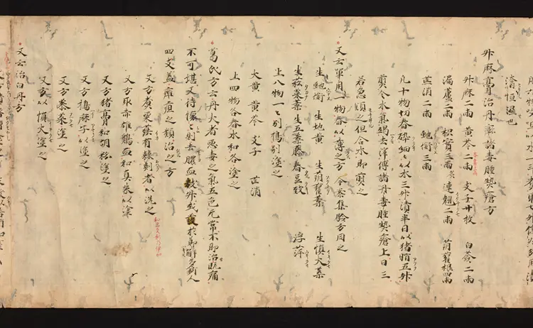 医心方.丹波康赖撰.17.卷十七.总三十卷.十二世纪抄本.东京国立博物馆藏 医心方.丹波康赖撰.17.卷十七.总三十卷.十二世纪抄本.东京国立博物馆藏