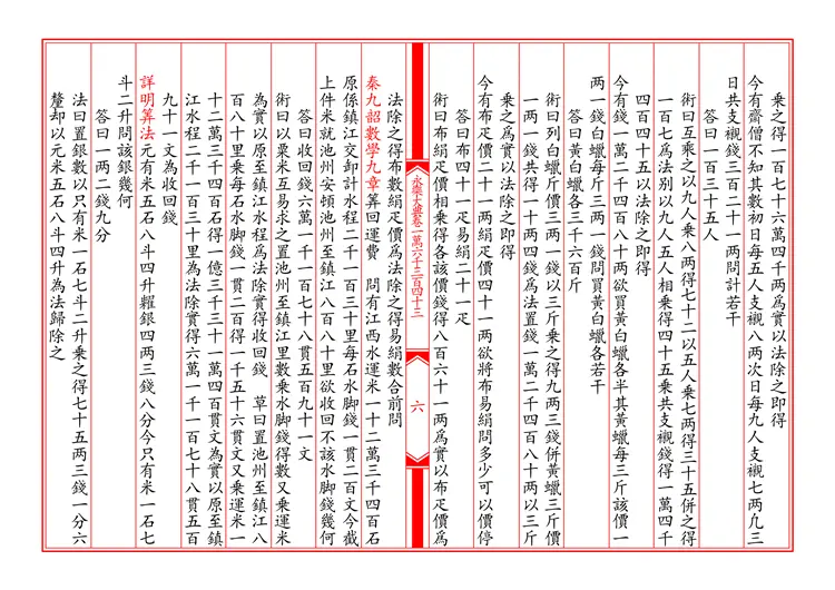 《永乐大典》算法仿真文字版