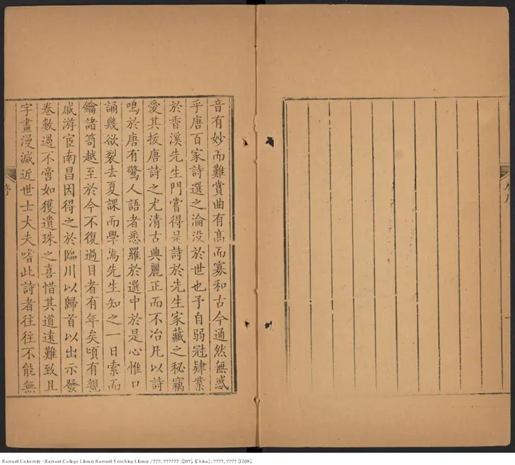 《王荊公選唐詩》20卷【宋】王安石 出版商：緯蕭草堂 清康熙戊子（西元1708年）