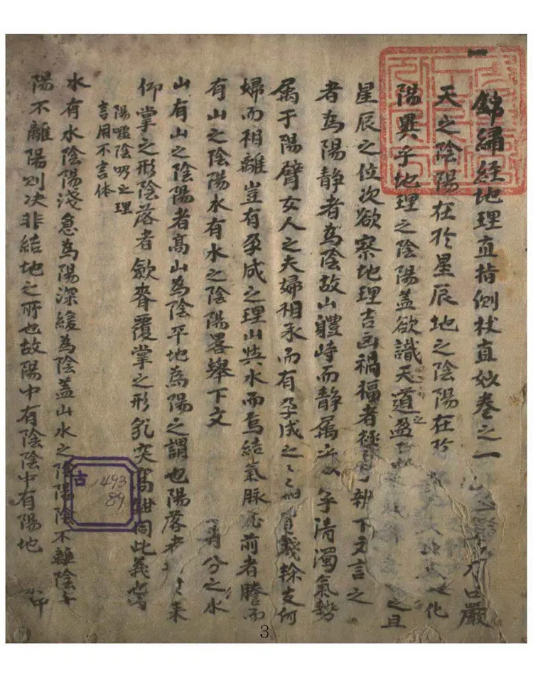 锦巾经地理直指例