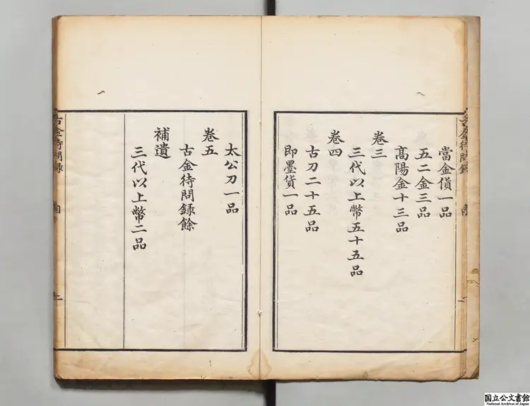 古金待問録 編者朱楓(清)清乾隆34年刊本 古金待問録 編者朱楓(清)清乾隆34年刊本
