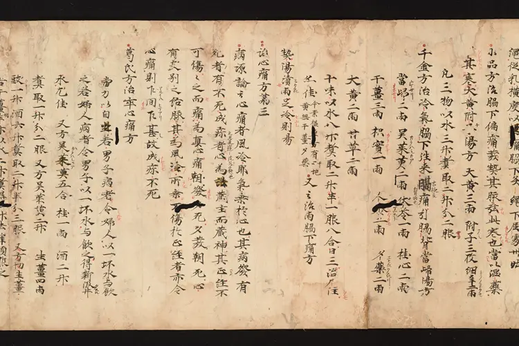 医心方.丹波康赖撰.06.卷六.总三十卷.十二世纪抄本.东京国立博物馆藏