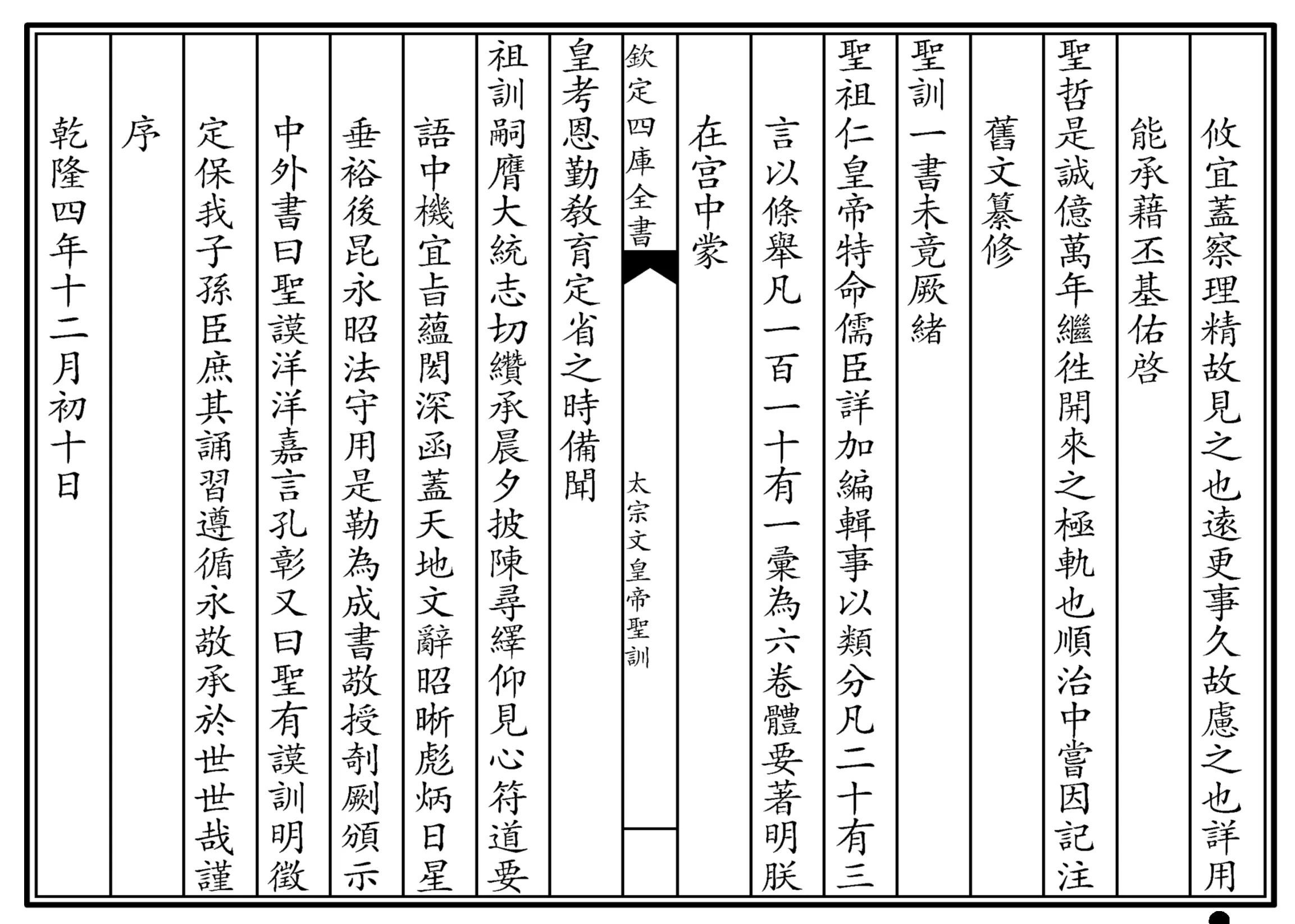 太宗文皇帝圣训（四库本）