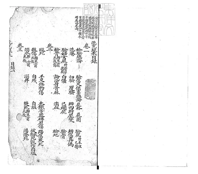 162 洗冤錄表四卷續增一卷　鈔本