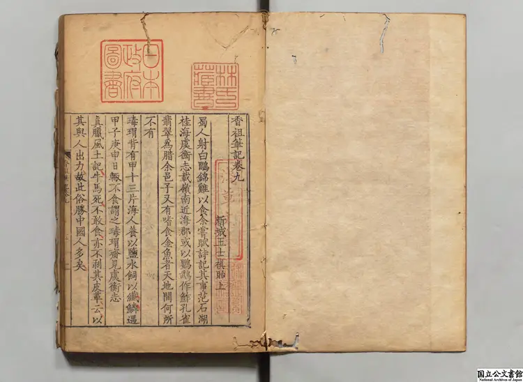 香祖筆記 著者王士禛（清）清康煕44年刊本