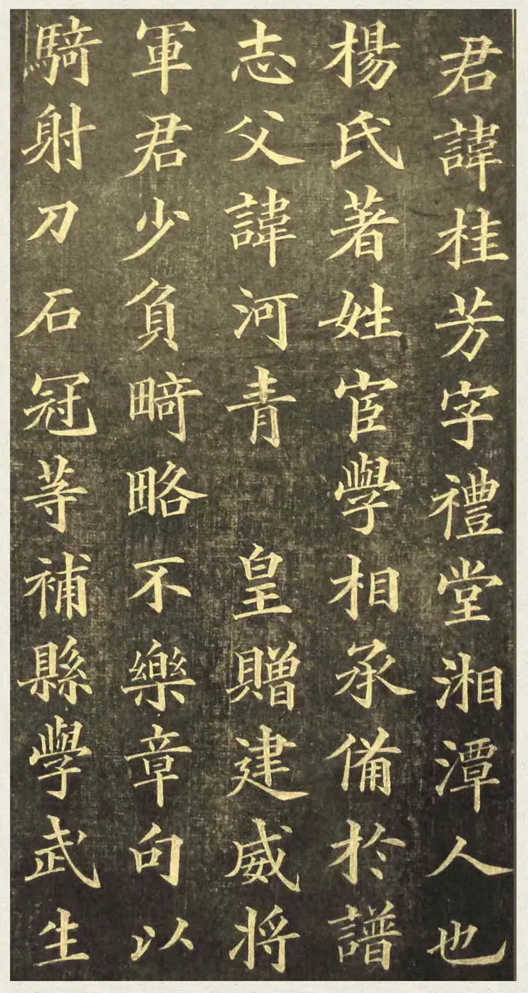 清朝黄自元楷书杨桂芳墓志铭