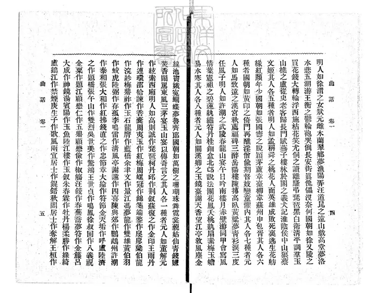 809 曲話五卷　民國五年上海有正書局排印本