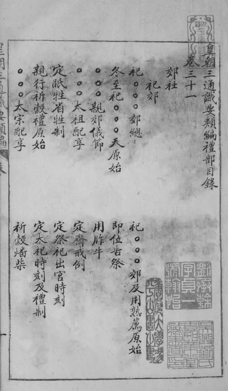 皇朝三通識要類編.六十五卷