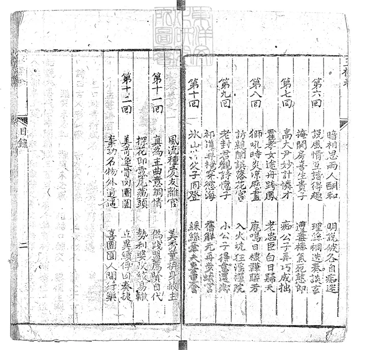 901 玉樓春十二回　刊本