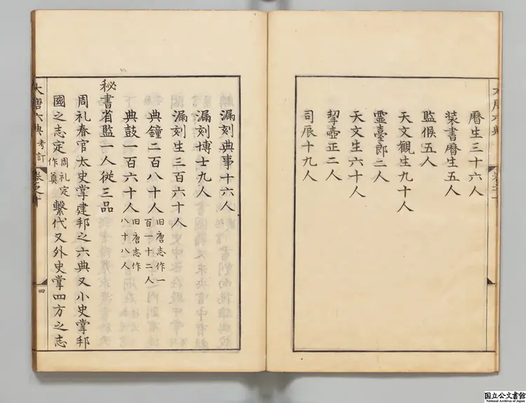 大唐六典  選者玄宗（唐）／注釈者李林甫（唐）／校訂者近衛家熙 享保09年刊本
