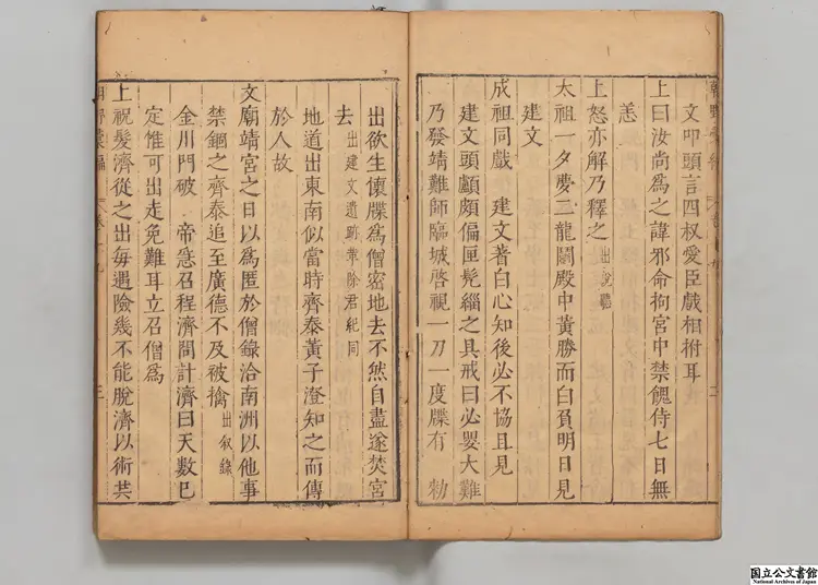 建文朝野彙編  著者屠叔方（明）明刊本