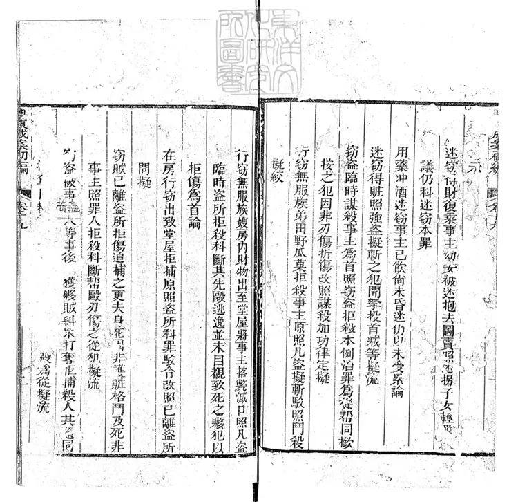 187 粵東成案初編三十八卷　道光八年序刊本