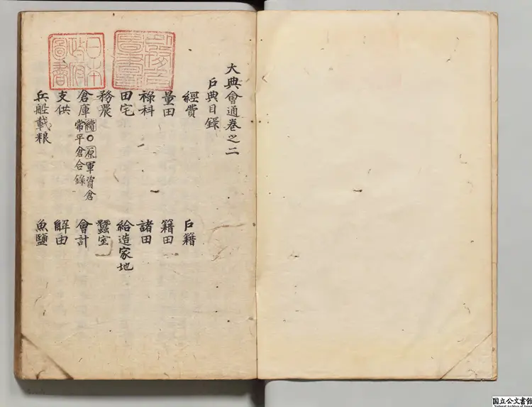 大典会通 選者趙斗淳（朝鮮）朝鮮写本