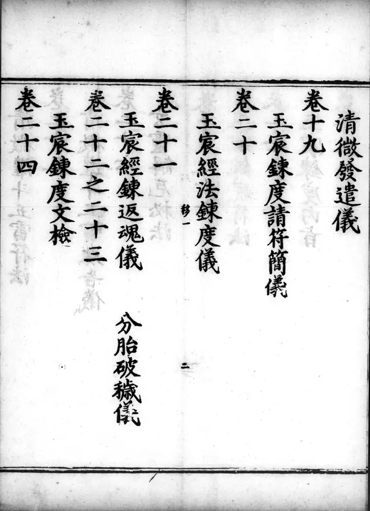 正统道藏.25B.正一部.明正统十年内府刊本.灰度胶片