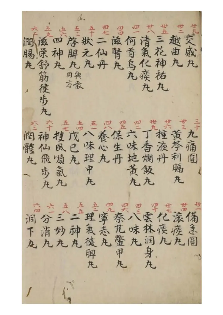 家传丸散方46页