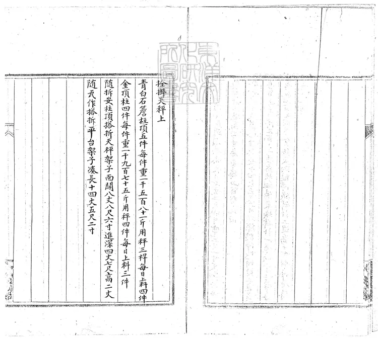 389 太和門迤西庫房一座續勘做法冊一卷　鈔本