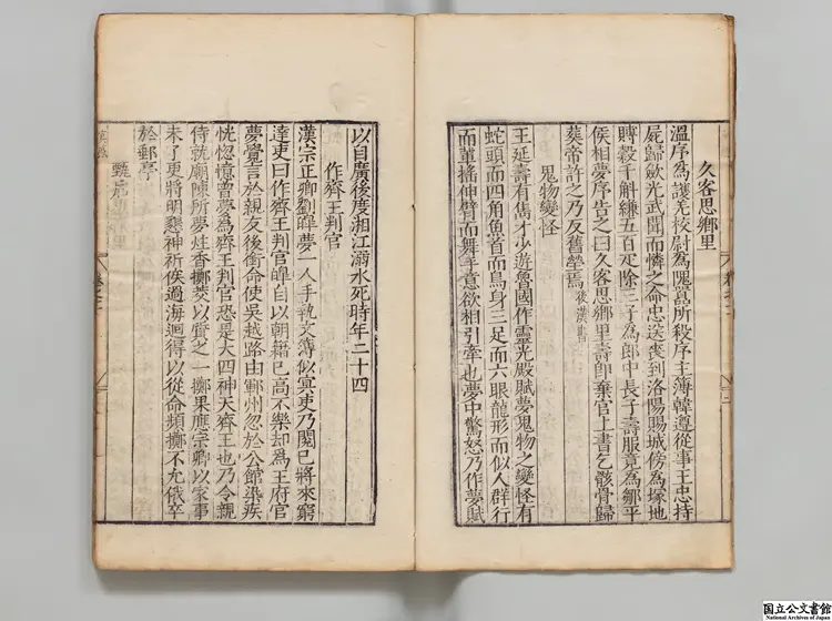 夢占類考 著者張鳳翼(明)明万暦13年刊本 夢占類考 著者張鳳翼(明)明万暦13年刊本