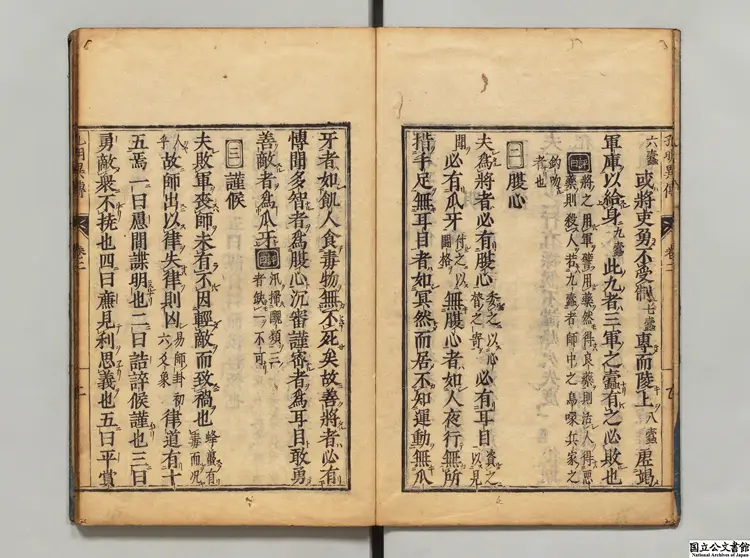 諸葛孔明異伝兵法註解評林 著者章嬰（明） 万治04年刊本