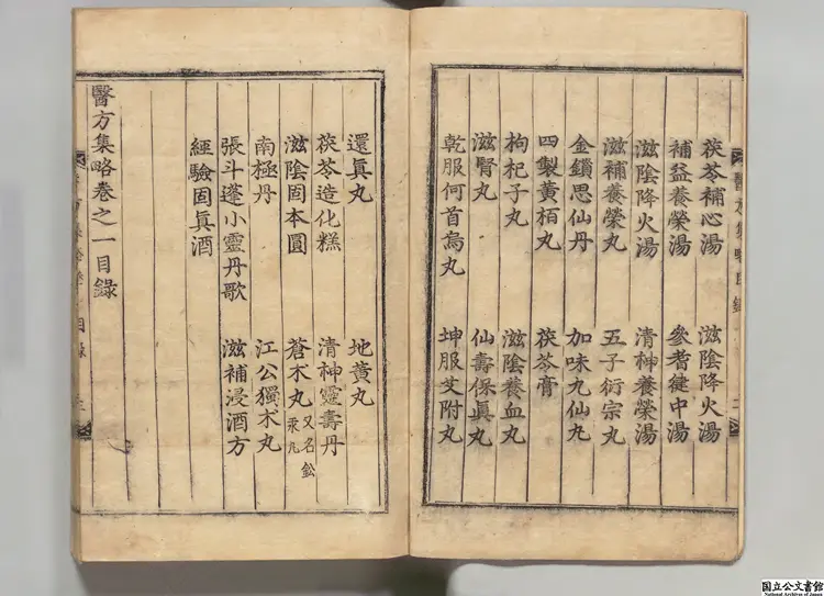 医方集略甲 編者郭鑒(明) 朝鮮刊本 医方集略甲 編者郭鑒(明) 朝鮮刊本