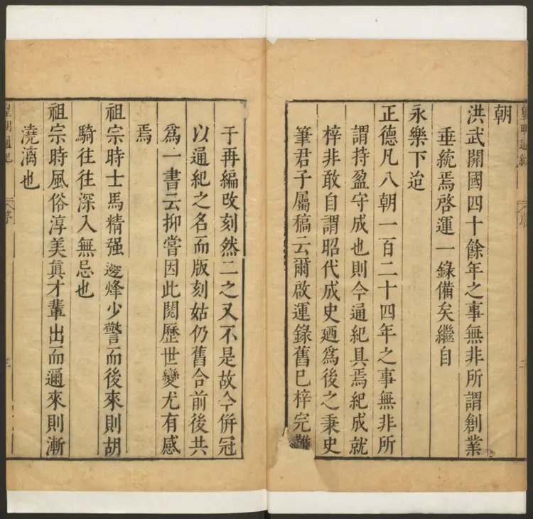 皇明资治通纪.明·陈建辑 沈国元校.明末刻本 皇明资治通纪.明·陈建辑 沈国元校.明末刻本