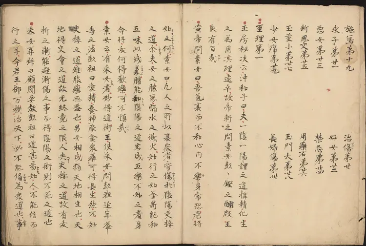 医心方.丹波康赖撰.28.卷二十八.总三十卷.江户时代抄本.东京国立博物馆藏