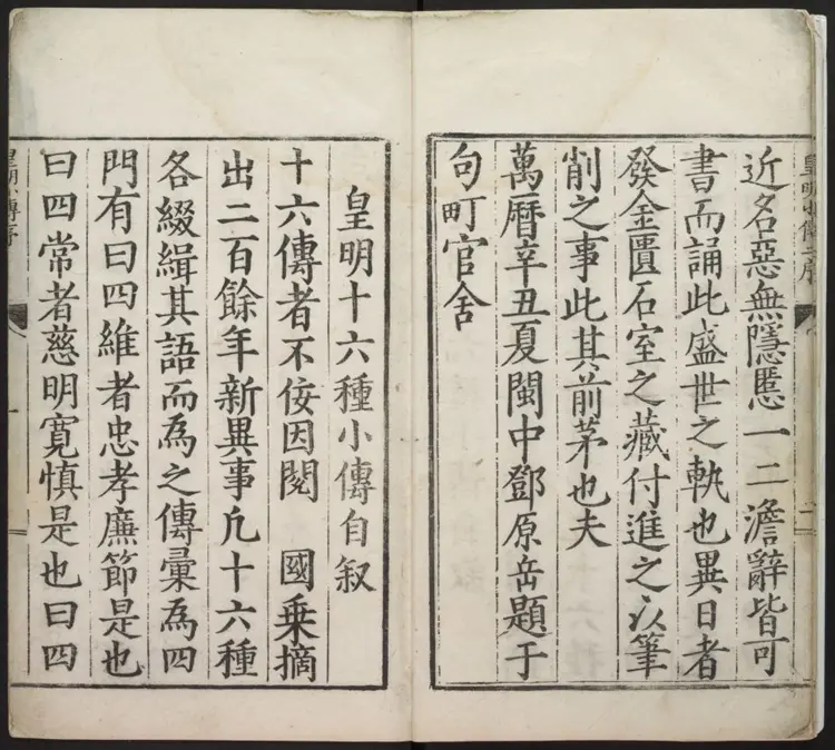 皇明十六种小传.明·江盈科辑.万历辛丑刊本 皇明十六种小传.明·江盈科辑.万历辛丑刊本